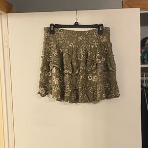 Aerie Ruffle Mini Skirt